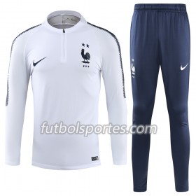 Francia 2 Stars Sudadera de Entrenamiento Trajes Blanco 2018